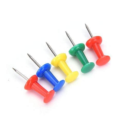 Multi Color Pcs Push Pins For Wooden Framed Cork Pin Notice Memo