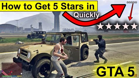 How To Get Instant 5 Star Wanted Level In Gta 5