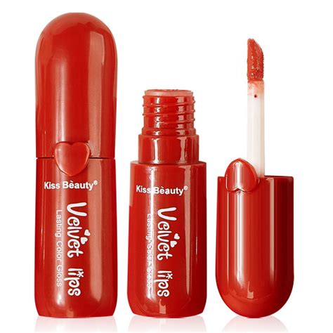 Makeup Χείλη Lip Gloss Kiss Beauty Lip Gloss Διαρκείας σε Κόκκινη Συσκευασία 4ml By La