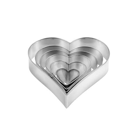 Tescoma Heart Shaped Cookie Cutters 6 Piece