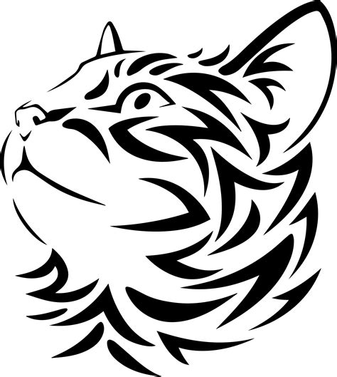Tribal Cats Designs Clipart Best