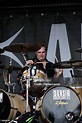 Drummer Mike Kaabe of Emmure performs at The VANS Warped Tour at ...
