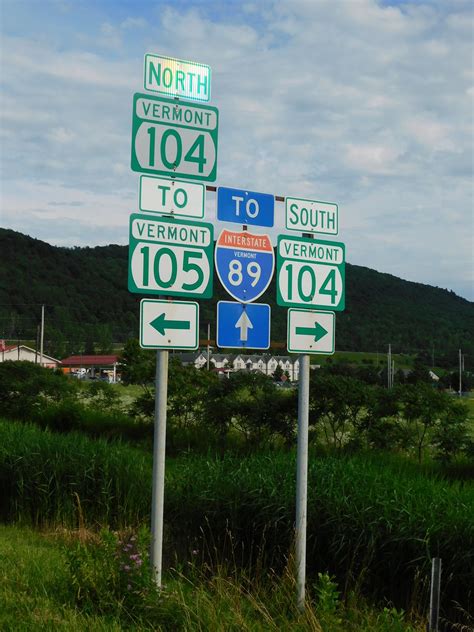 Vermont State Road And Interstate Signs St Albans Vermont Jimmy