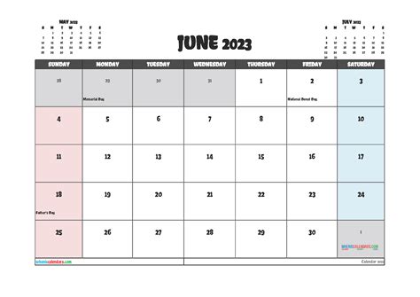 July 2023 Thru June 2023 Printable Calendar Get Latest 2023 News Update