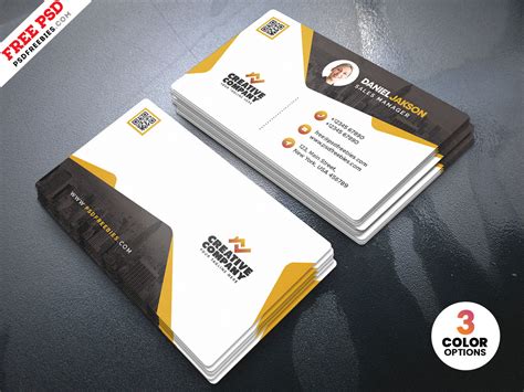 Vistaprint.com has been visited by 100k+ users in the past month Clean Corporate Business Card Template PSD | PSDFreebies.com