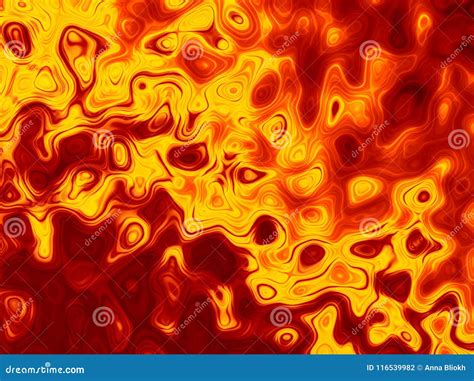 Lava Magma Texture Abstract Red Orange And Yellow Fire Flames