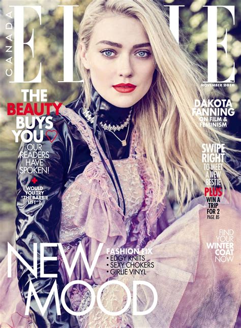 Check spelling or type a new query. Dakota Fanning - ELLE Magazine Canada November 2016 Issue ...