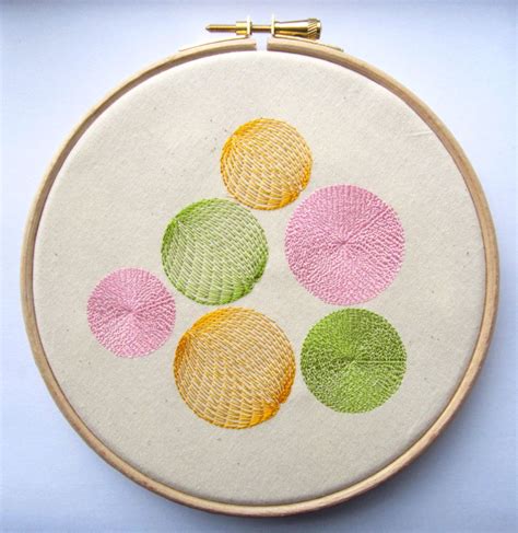 Spiral Embroidery Circles Hoop Wall Decor Embroidery Art Embroidery