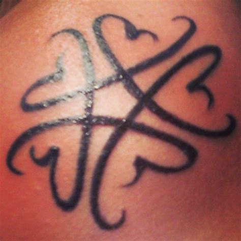 My Latest Tattoo 5 Hearts To Symbolize My 5 Children Tatuajes