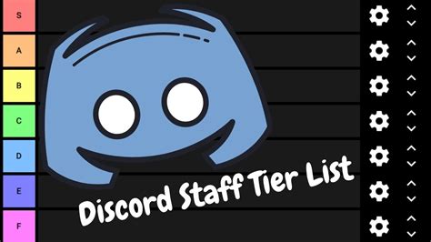 Discord Staff Tier List Youtube