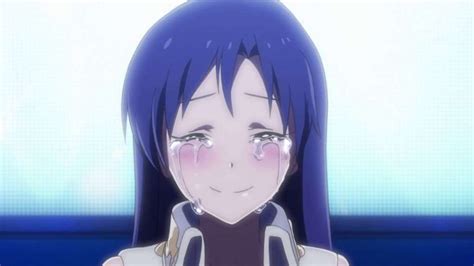 Anime Girl Crying Happy Tears Red Eyes Original Anime