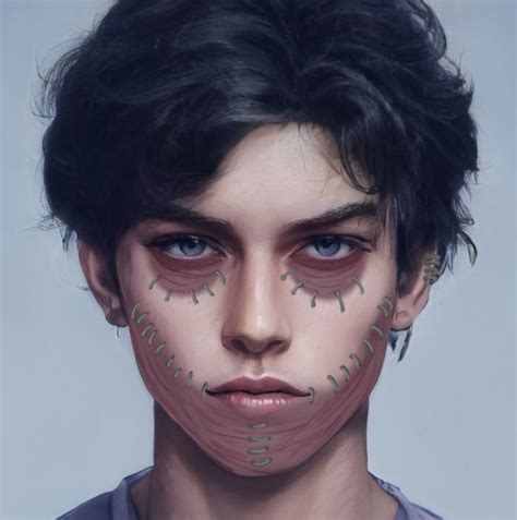 Realistic Dabi 💜 Halloween Face Makeup Halloween Face Face