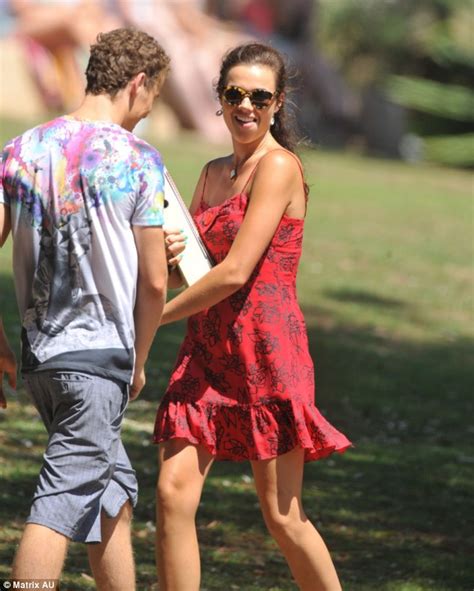 Demi Harman And Alec Snow Film Scene For Home And Away Daily Mail Online