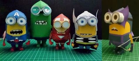 Papermau All Kind Of Minions Paper Toys By Paper Replika Paper