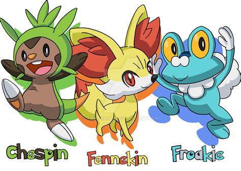 Pokemon The 6th Generation Starters By Tails19950 On Deviantart