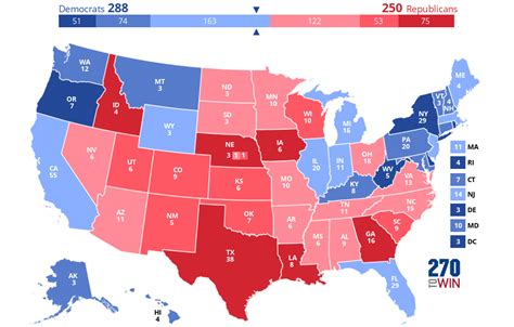 Who will reach 270 electoral votes and win the white house?. 2024 Presidential Election Interactive Map