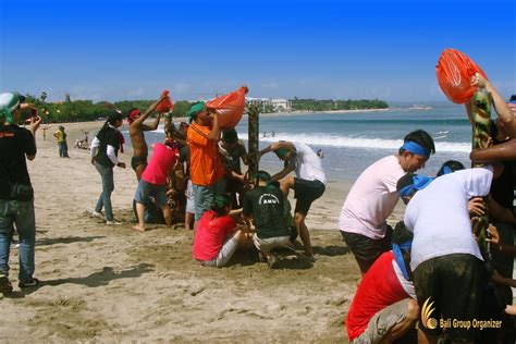 Bali Beach Team Building Activity Fun Sun And Team Unity