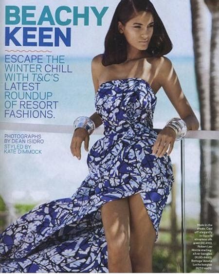 roza gough on the cover of beachy keen dominican fashion models