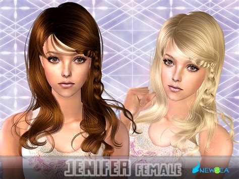 The Sims Resource Newsea Sims2 Hair Yu083f Jenifer