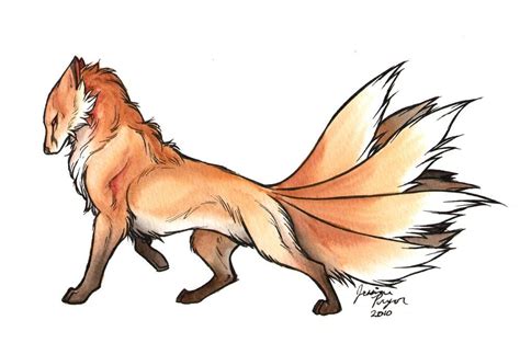 Nine Tails By Jessielp On DeviantArt Fox Artwork Fox Art Fox Drawing