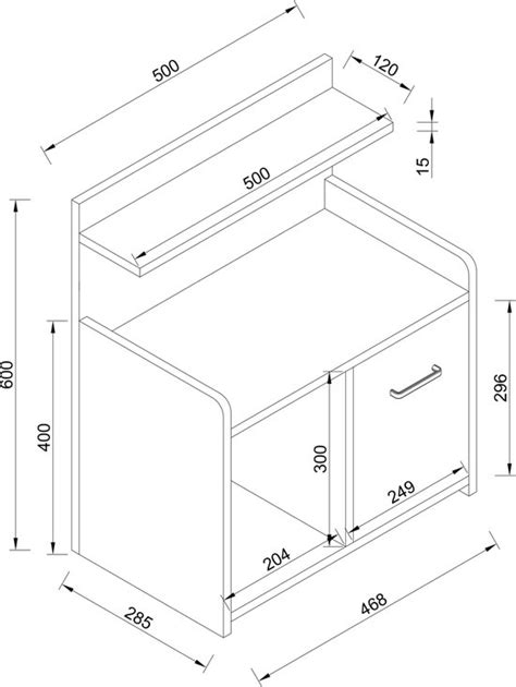 Vcm Hoog Nachtkastje Bijzettafel Lade Console Boxspring Nachtkastje