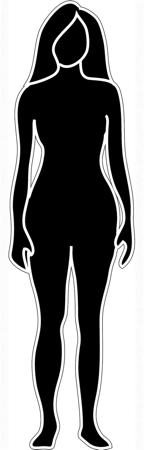 Female Outline Clip Art ~ Outline Silhouette Body Female Woman Clipart