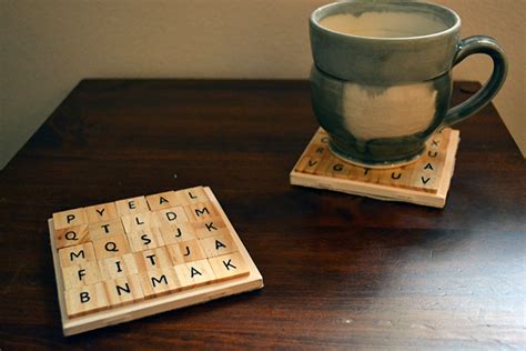 Make A Thing Scrabble Tile Coasters Autostraddle