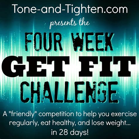 Four Week Get Fit Challenge From Tone And