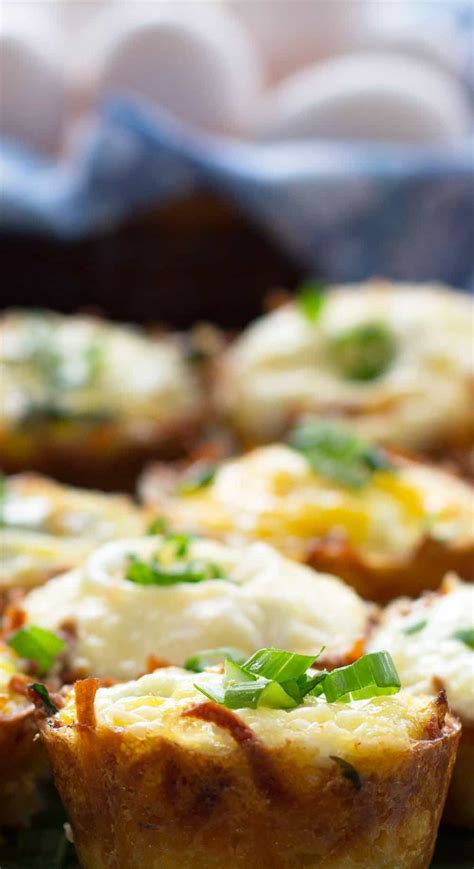 Season with salt and pepper. Cheesy Hash Brown Egg Nests | Mother Would Know