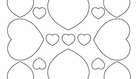 Small Heart Template Free Printable / These heart templates will make