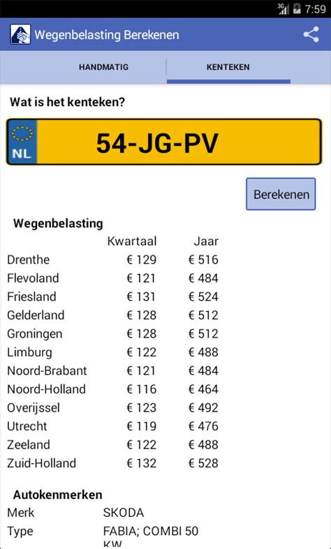 Wegenbelasting Berekenen Via Kenteken SexiezPix Web Porn