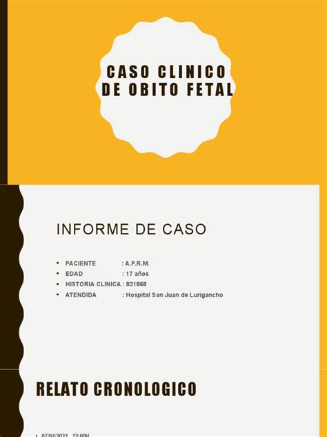 Caso Clinico Obito Fetal Pdf Parto El Embarazo