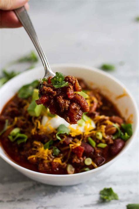 Easy Crock Pot Chili Recipe Slow Cooker Chili Taste And Tell