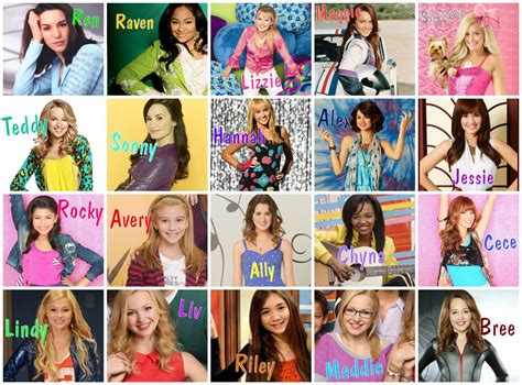 All Disney Show Characters Disney Channel Stars Disney Stars