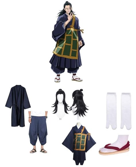 Make Your Own Suguru Geto From Jujutsu Kaisen Costume Long Black Hair
