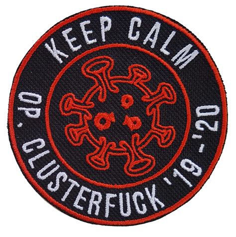 Operation Clusterfuck Pandemic Lockdown Embroidery Iron On Patch Badge Applique Ebay