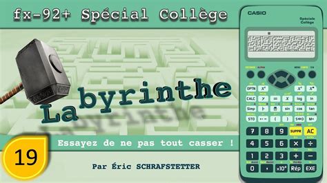 Mini Jeu CASIO Fx 92 Labyrinthe YouTube