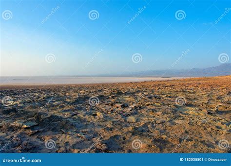 Dallol Landscape Danakil Desert Ethiopia Stock Image Image Of