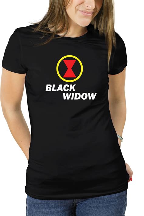 Camiseta Logo Viúva Negra Black Widow No Elo7 New Art Estamparia