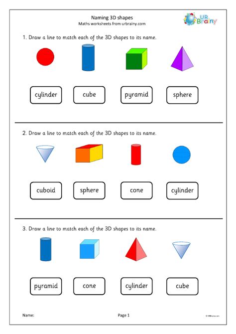 Naming 3d Shapes Geometry Shape By