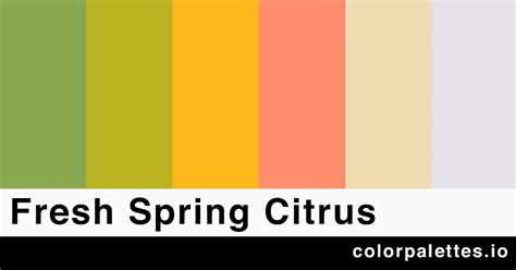 Fresh Spring Color Palette Color Palettes