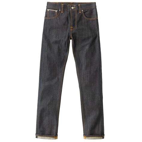 Nudie Jeans Mens Clothes Grim Tim Org Dry Selvage Jeans Sku111205