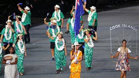 Cook Islands Marching The Summer Olympics Opening Ceremony Olympics