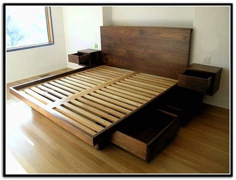 Diy Queen Bed Frame With Storage Step By Step Guide Queen Bed Ideas