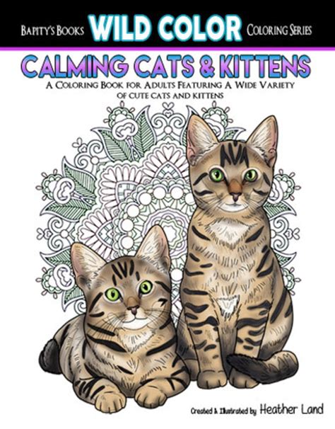 Calming Cats And Kittens Adult Coloring Book 30 Pages Etsy