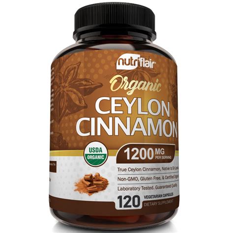 Organic Ceylon Cinnamon 1200mg Nutriflair