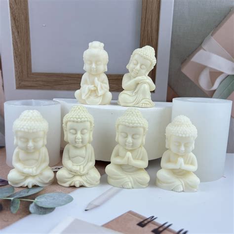 Styles Buddha Silicone Mold D Monk Buddhism Spiritual Meditation