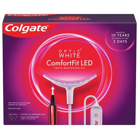 Colgate Optic White Comfortfit Led Teeth Whitening Kit With Led Light