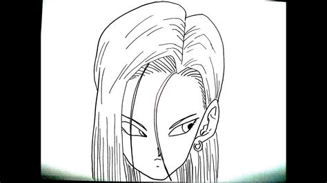 How To Draw Android 18アンドロイド18を描画する方法 Youtube