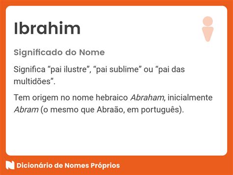 Significado do nome Ibrahim - Dicionário de Nomes Próprios